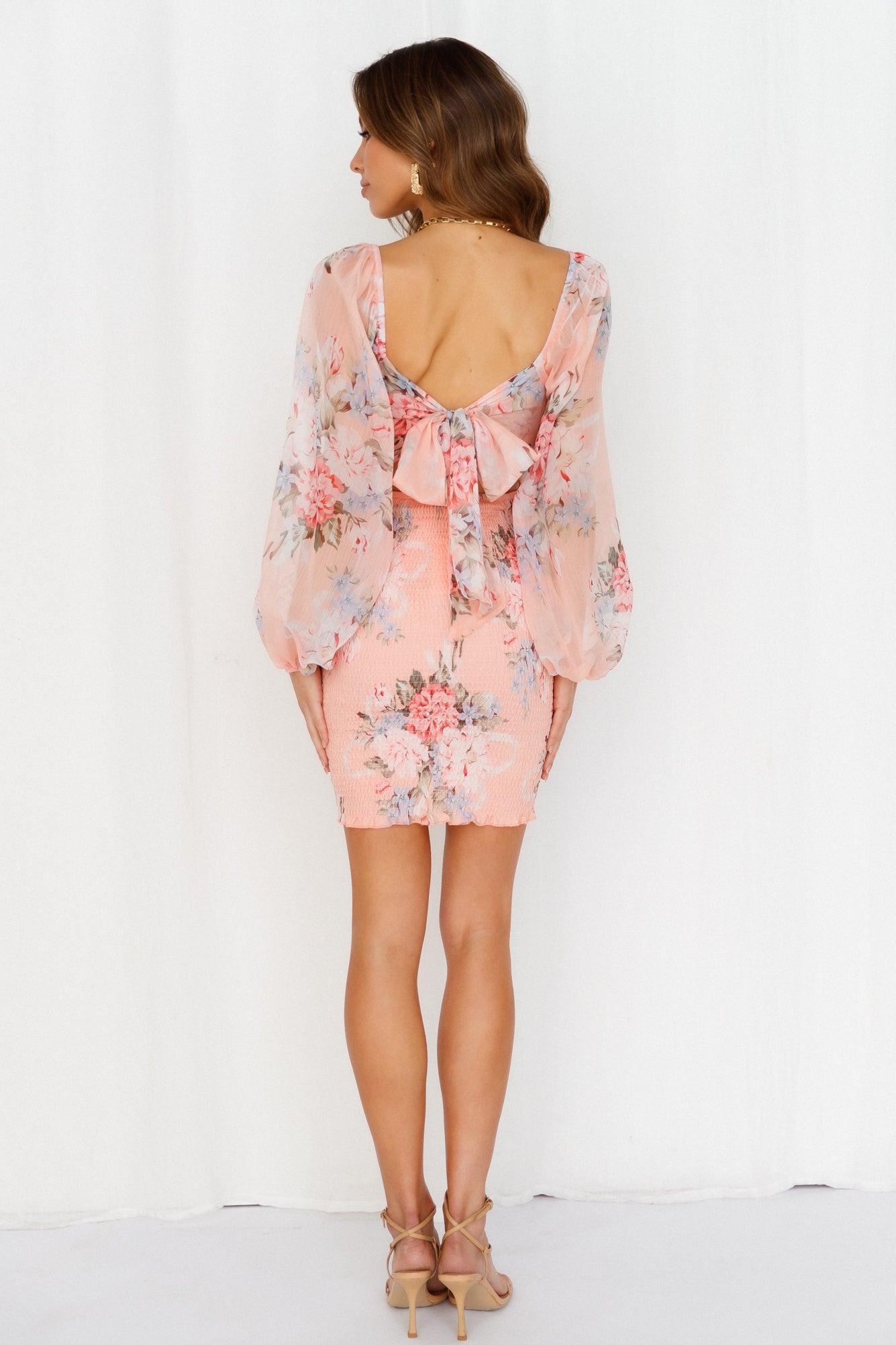 I Know Me Dress Peach Product Image