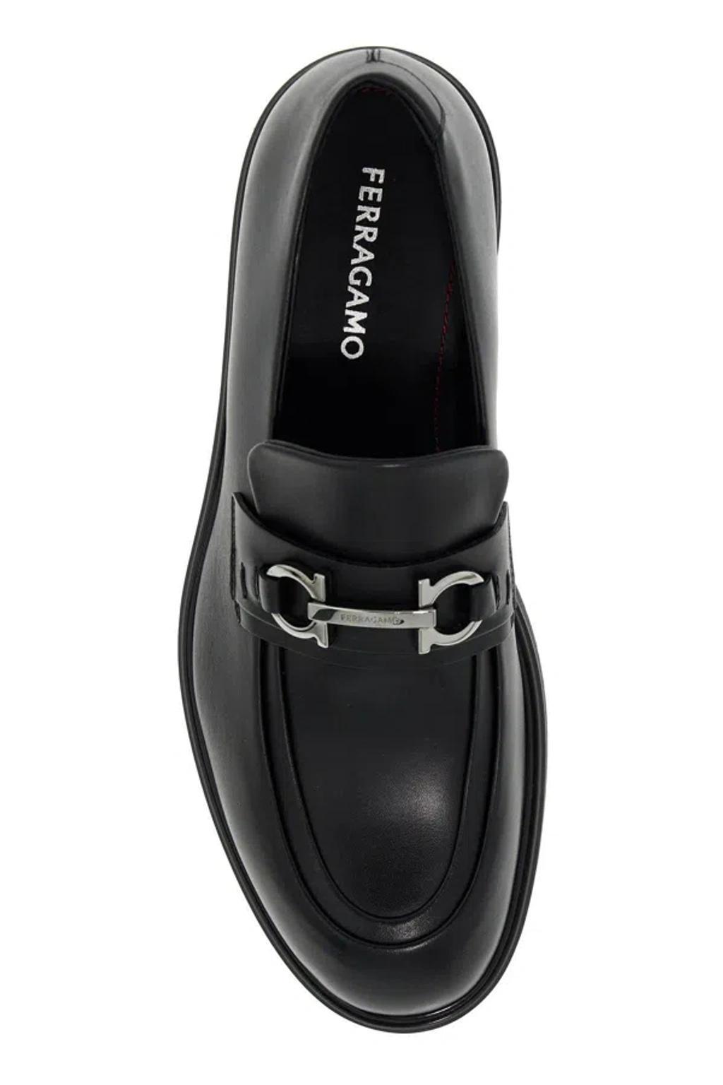 FERRAGAMO 'gancini Ornament Men In Black Product Image