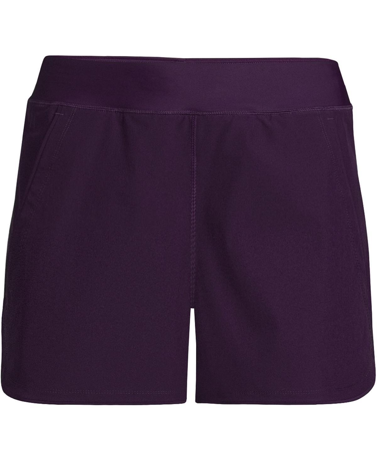 Plus Size Lands' End 3" Quick Dry Swim Board Shorts With Panty, Women's, Size: 26 W, Black Product Image
