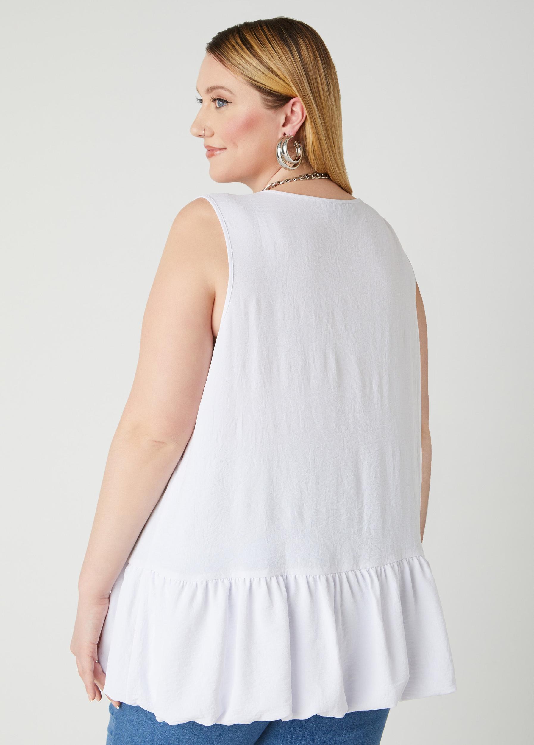 Textured Flounced Blouse Product Image