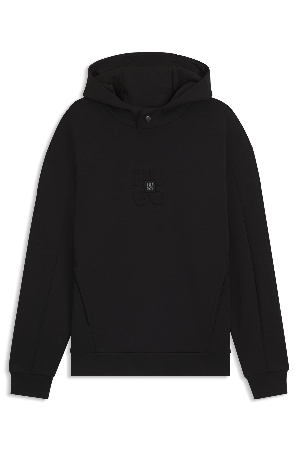 Interlock hoodie with stacked logos Product Image