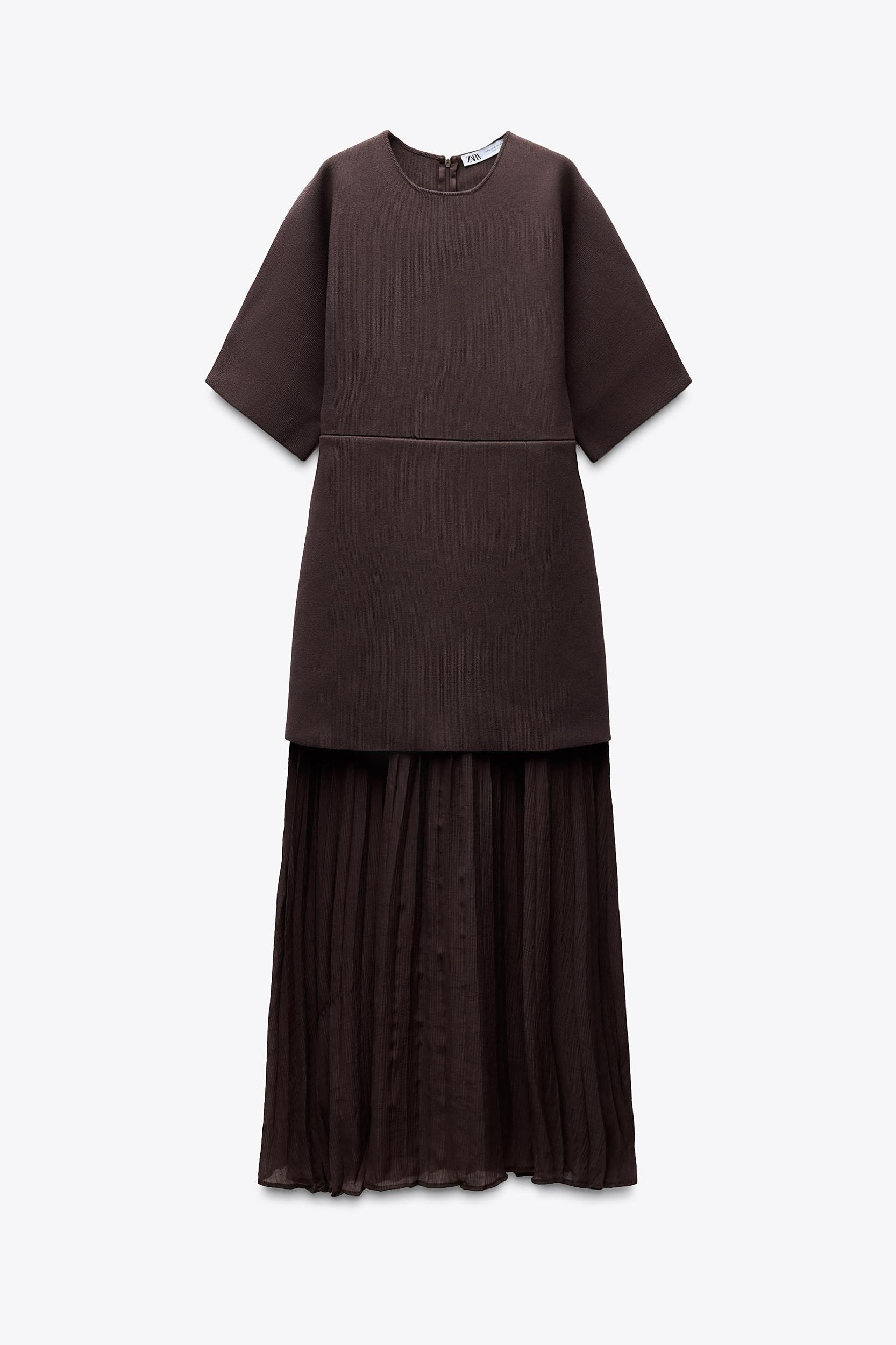 PLEATED COMBINATION DRESS Product Image