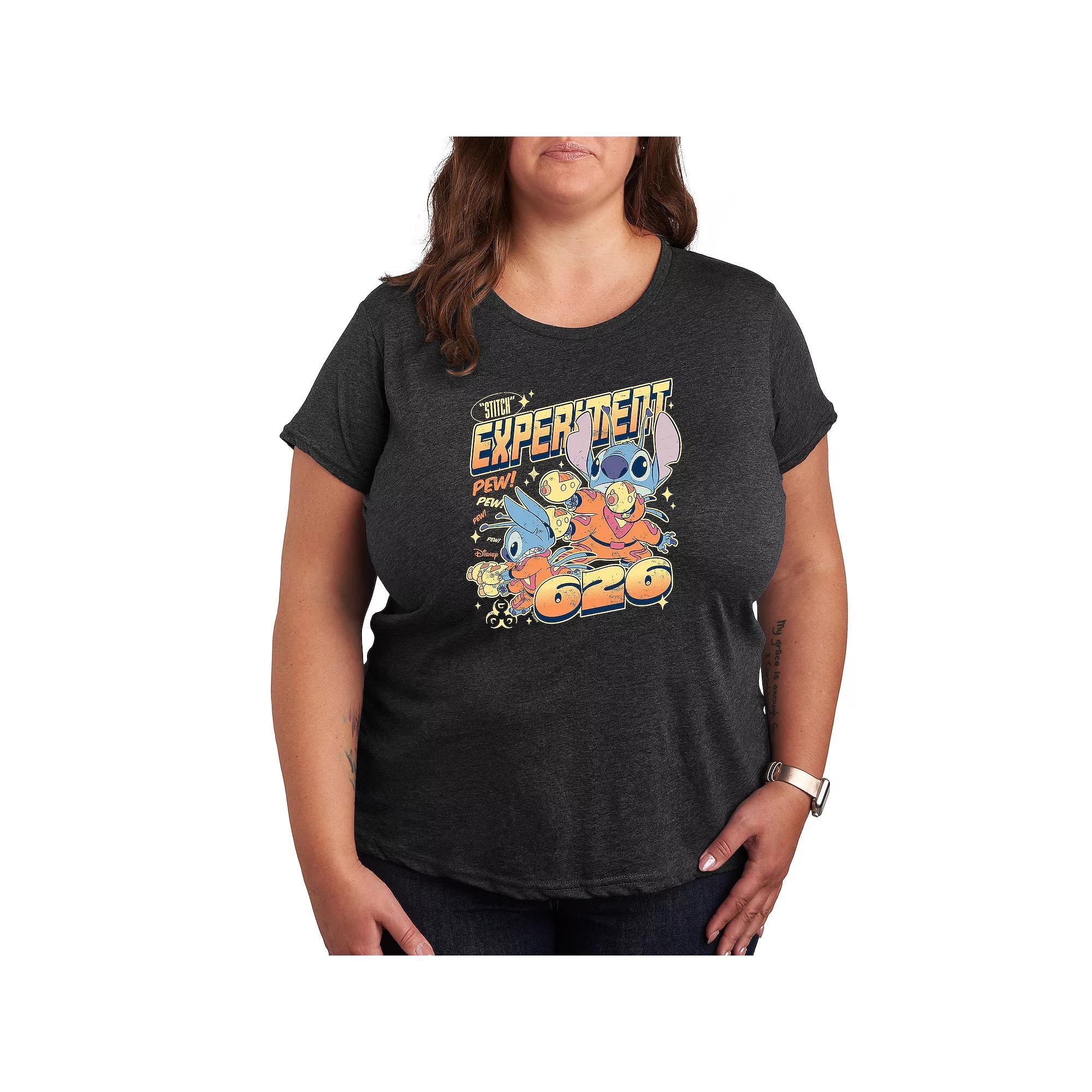 Disneys Lilo & Stitch Plus Experiment 626 Graphic Tee, Womens Product Image