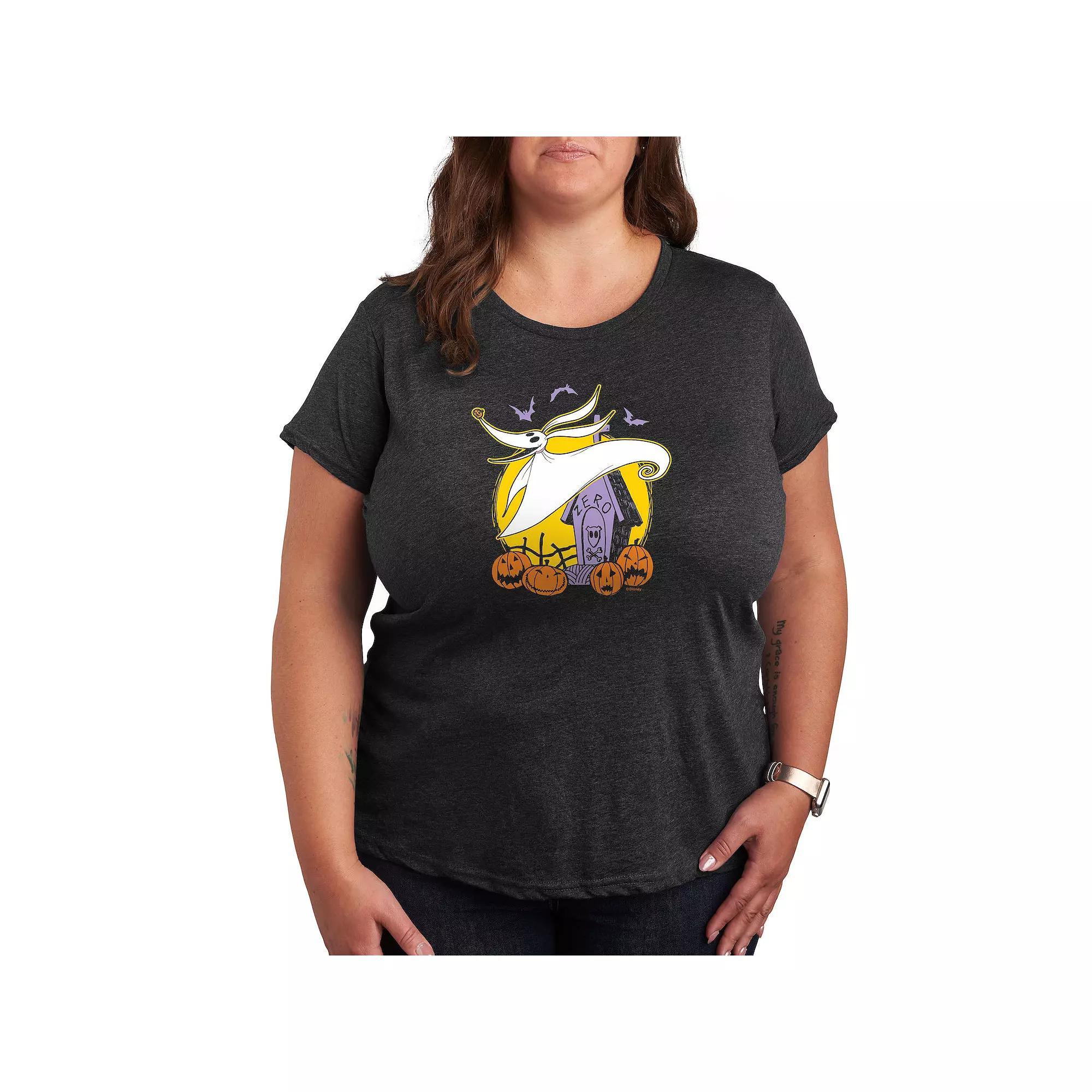 Plus Care Bears Taurus Graphic Tee, Womens Grey Blue Product Image