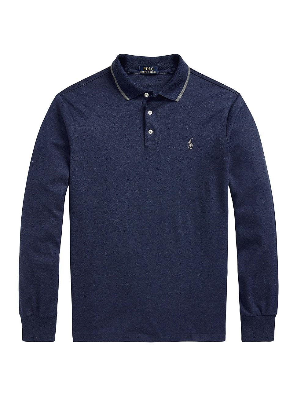 Polo Ralph Lauren Tipped Soft Touch Long Sleeve Polo Shirt Product Image