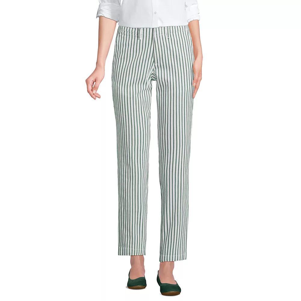 Petite Lands' End Mid Rise Classic Straight Leg Chino Ankle Pants, Women's, Size: 16 Petite, Desert Product Image
