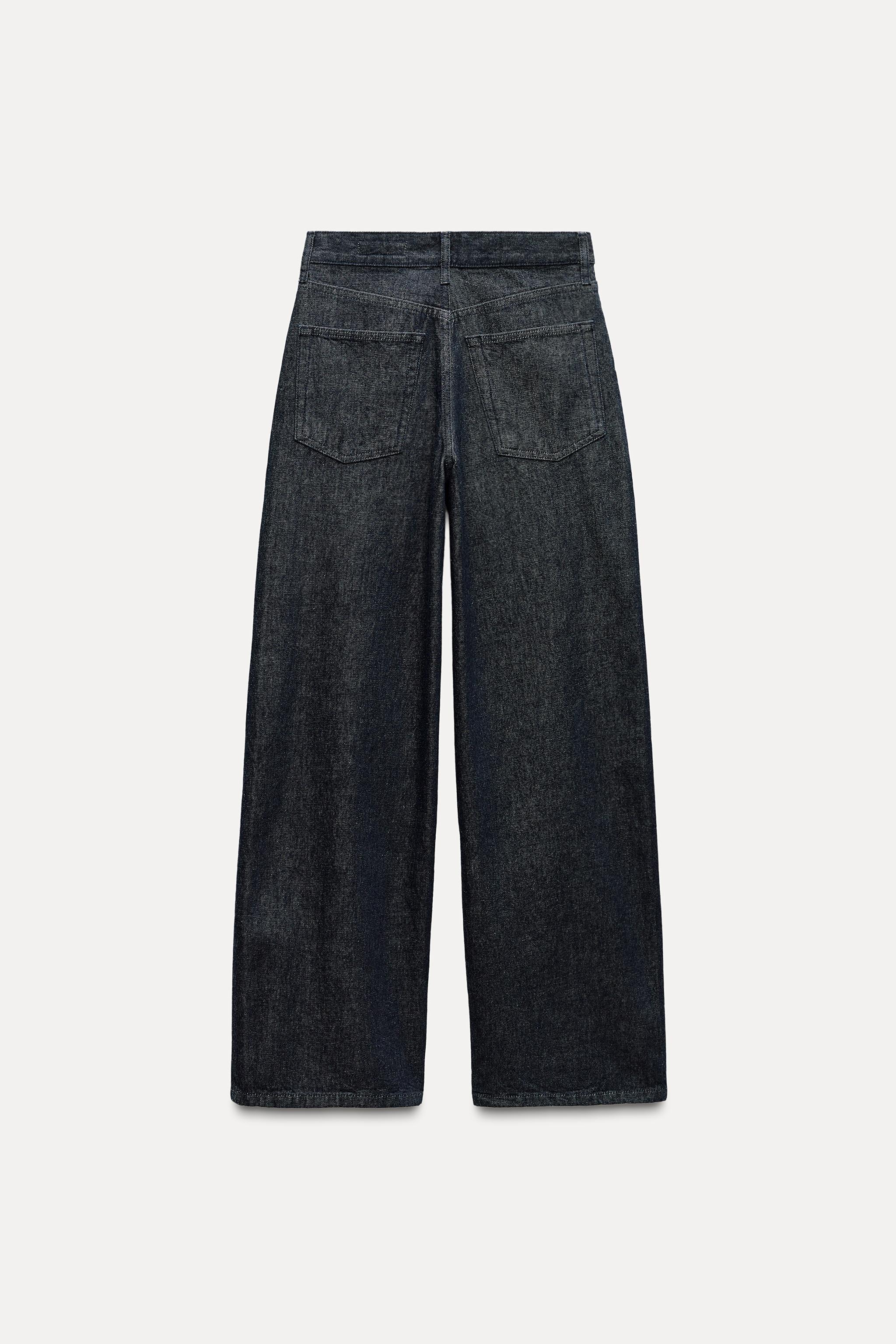 ZIPPERED DENIM TOP ZW COLLECTION Product Image