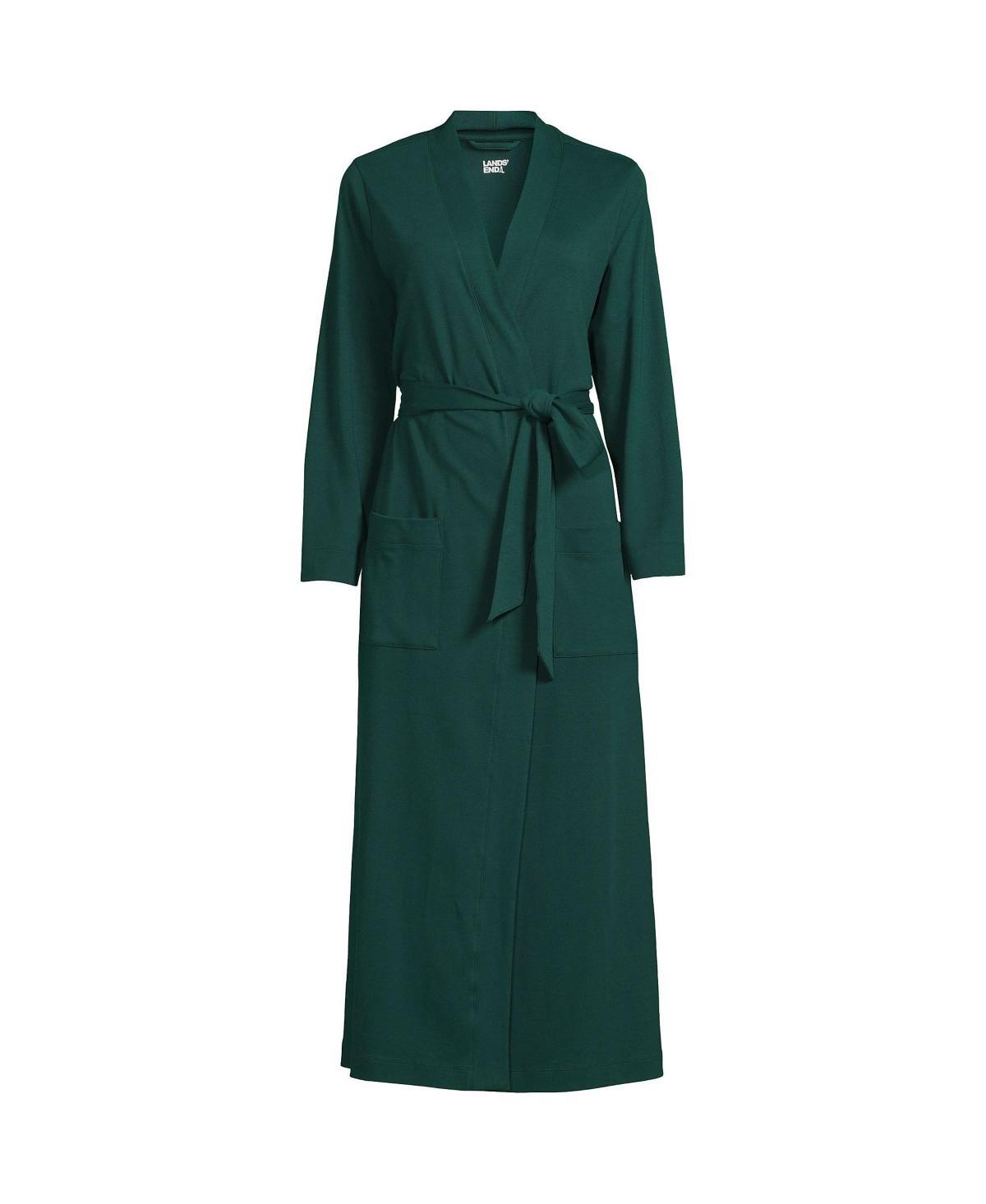 Petite Lands End Cotton Wrap Robe, Womens Product Image
