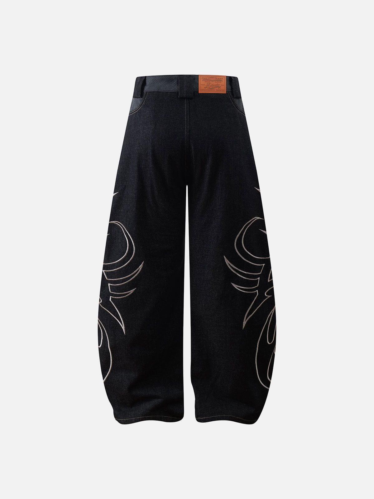 Aelfric Eden Embroidery Baggy Barrel Jeans Product Image