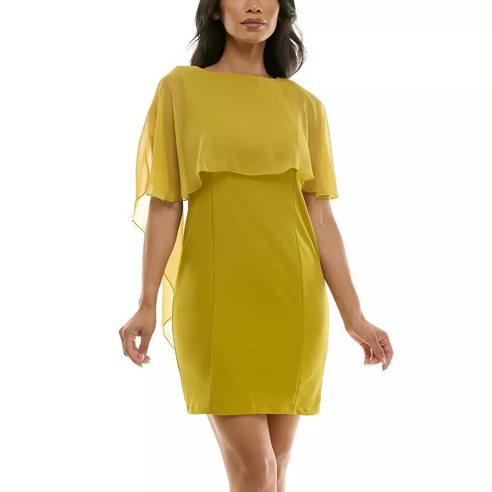 Womens Nina Leonard Popover Chiffon Sheath Dress Product Image