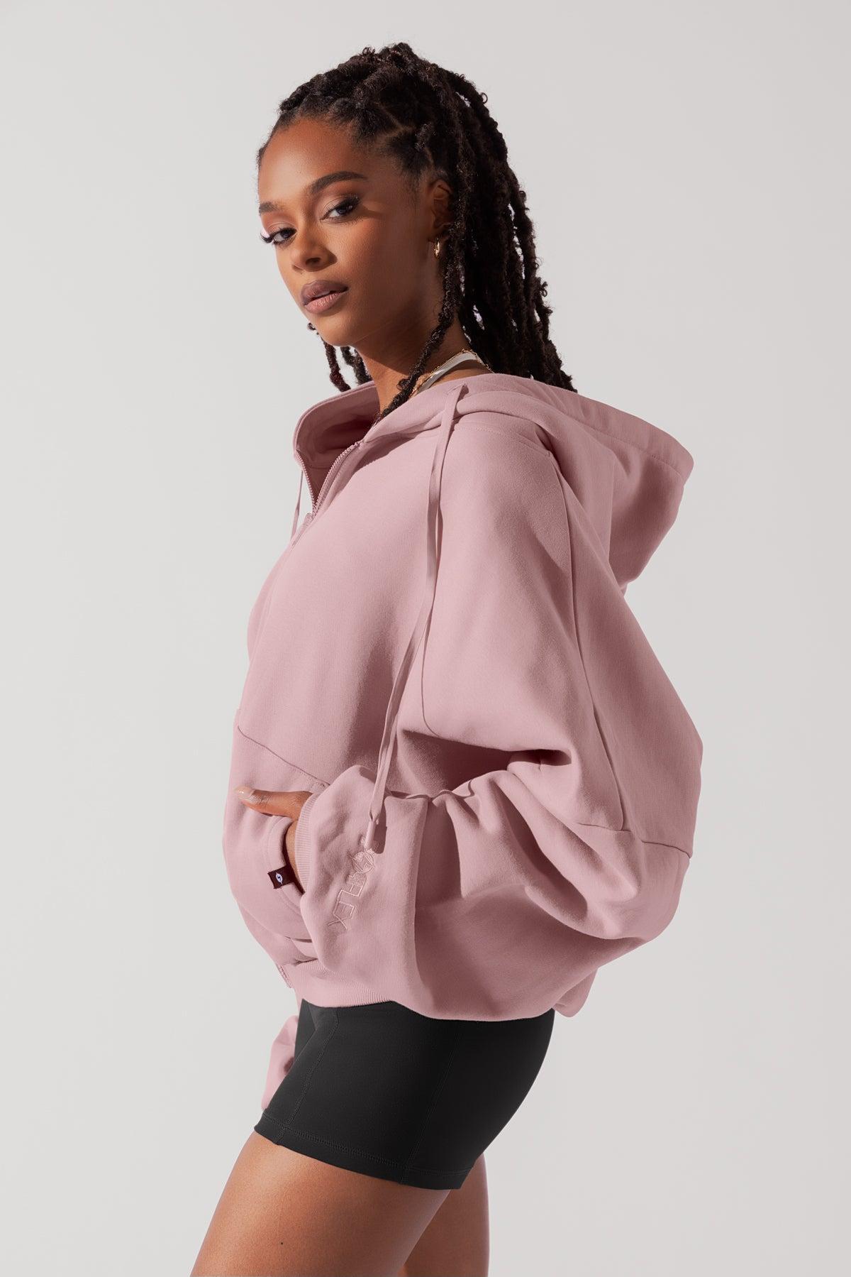 Zip Cloud Hoodie - White Product Image