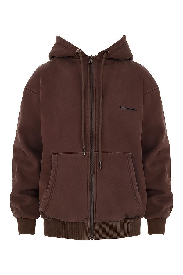 Storm  chocolate zip through hoodie Product Image