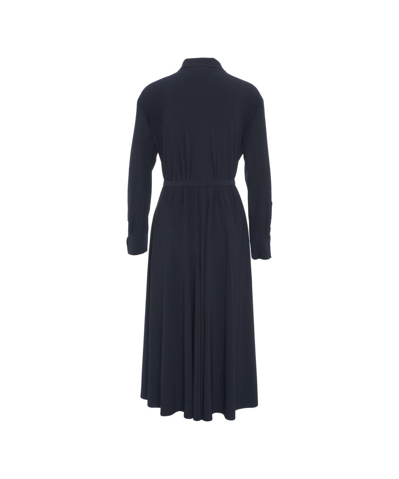 Maxi dress with waist belt Product Image