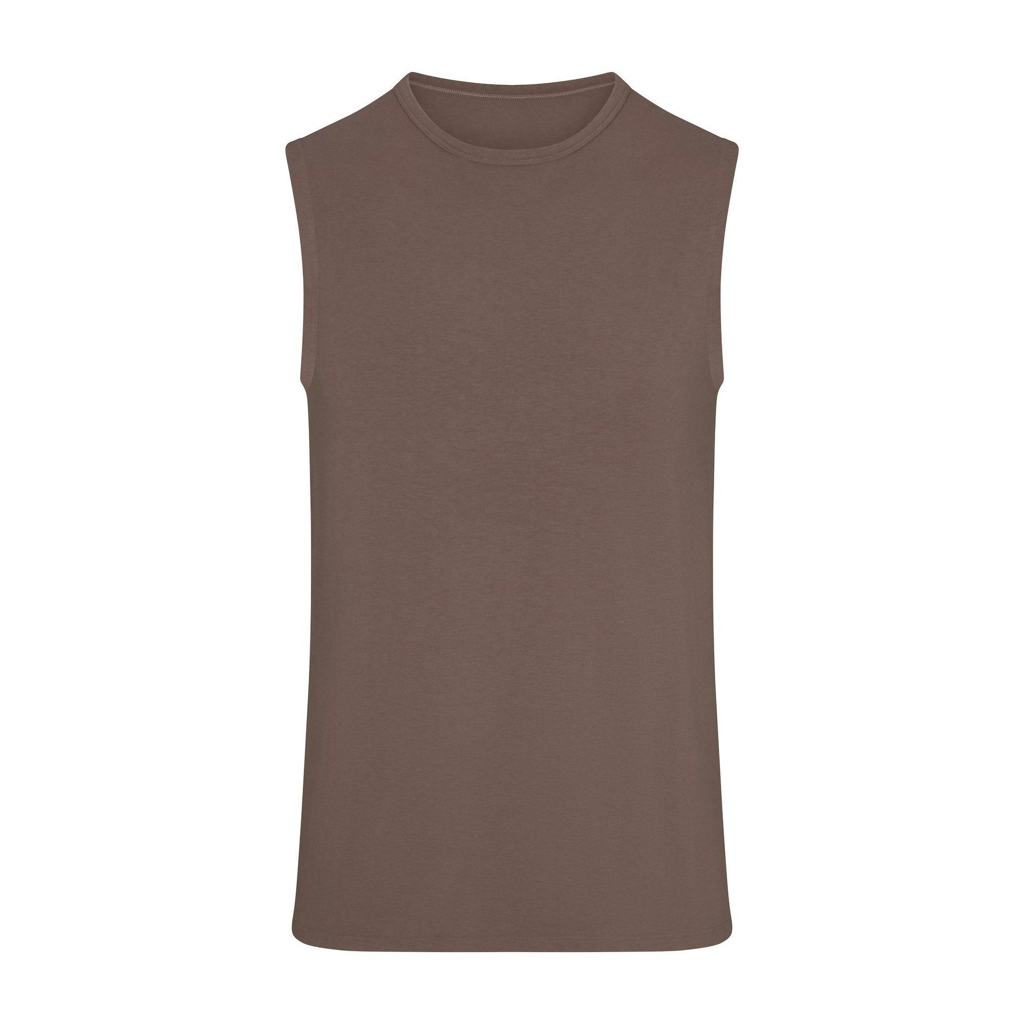 JERSEY SLEEP MENS TANK | UMBER Product Image