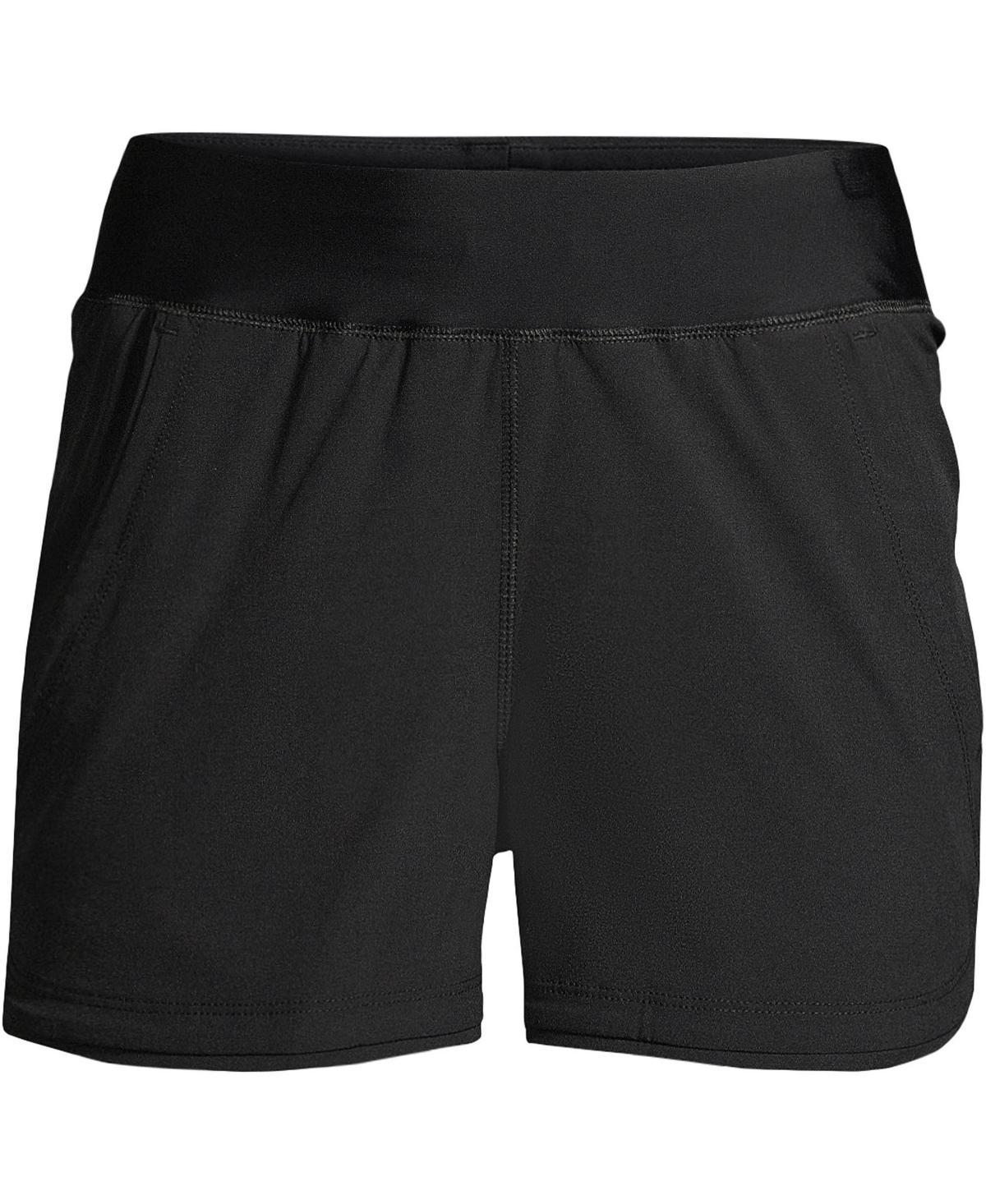 Plus Size Lands' End 3" Quick Dry Swim Board Shorts With Panty, Women's, Size: 16 W, Deep  Blue Product Image