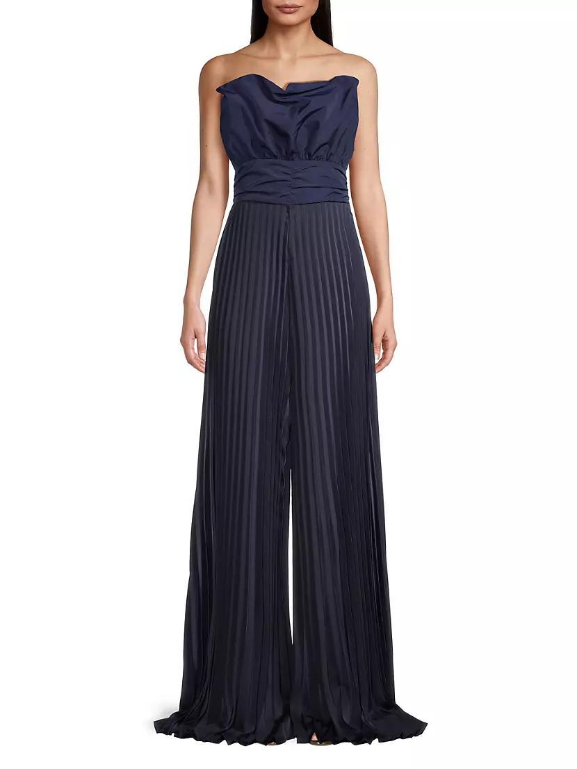 Pleated Crepe Jumpsuit Product Image
