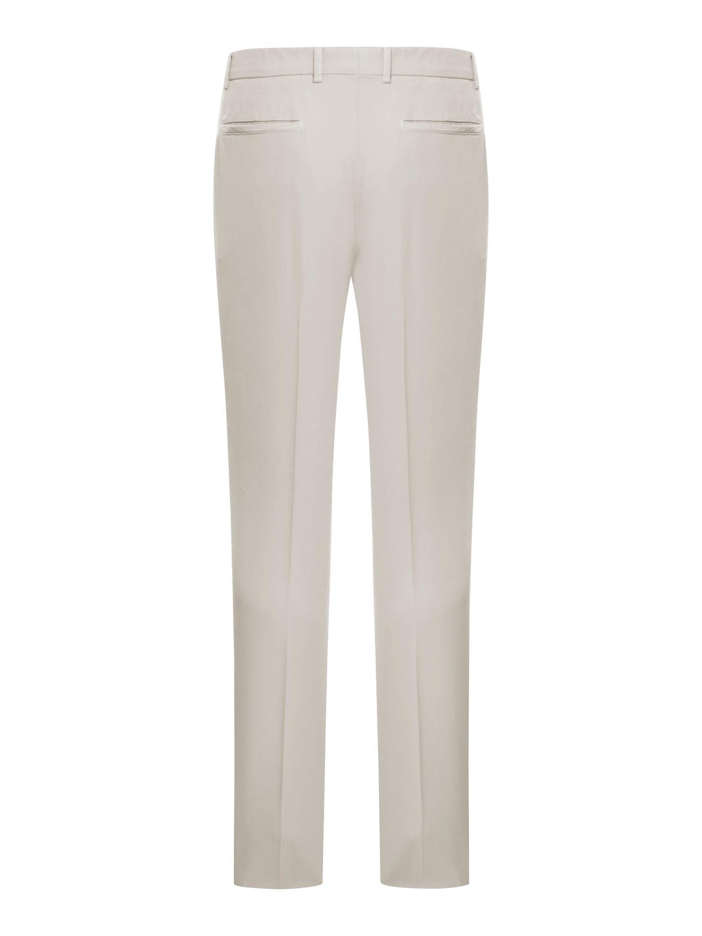 BRUNELLO CUCINELLI Cotton Blend Chino Pants In Nude & Neutrals Product Image