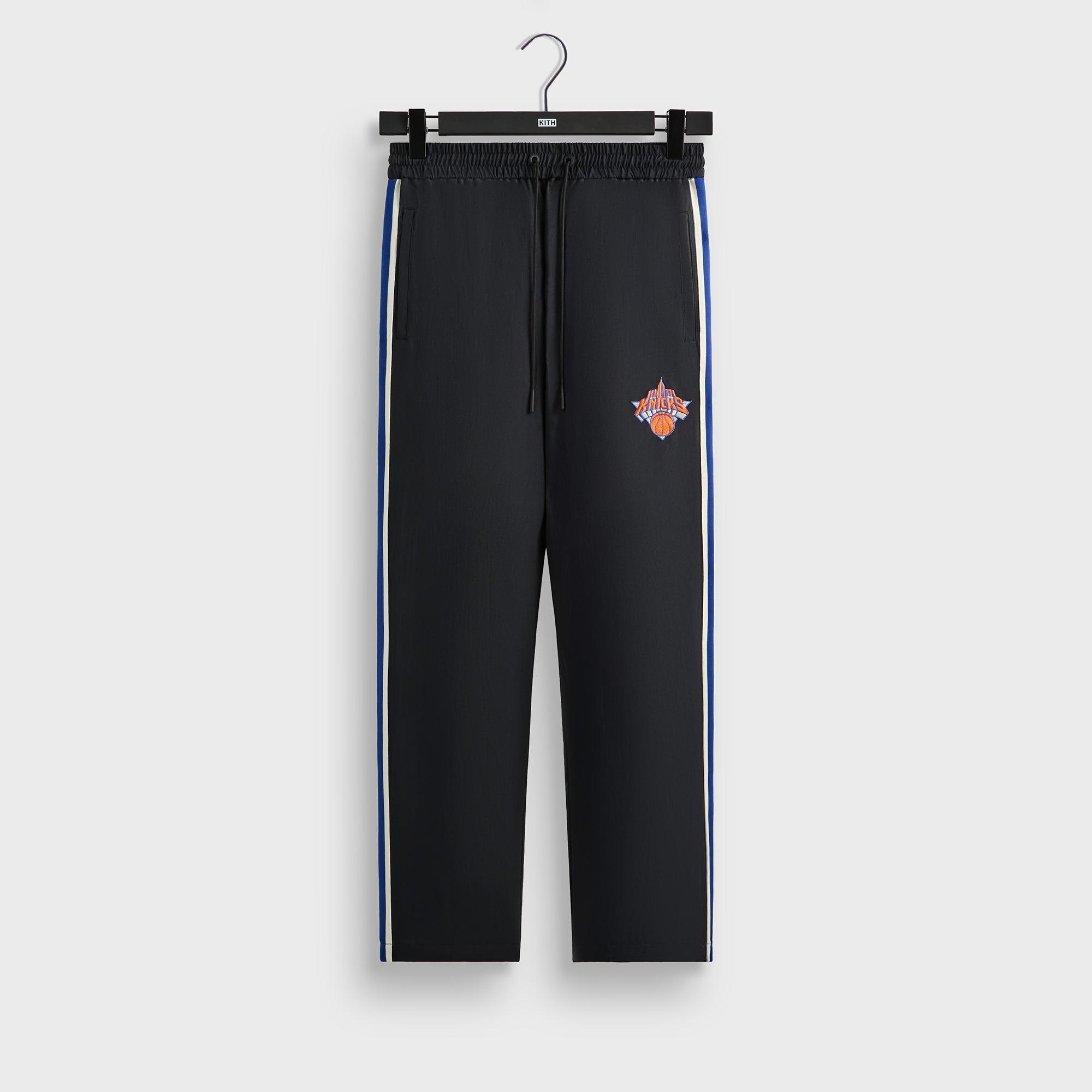 Kith for the New York Knicks Vintage Nylon Wide Leg Pant - Black Male Product Image