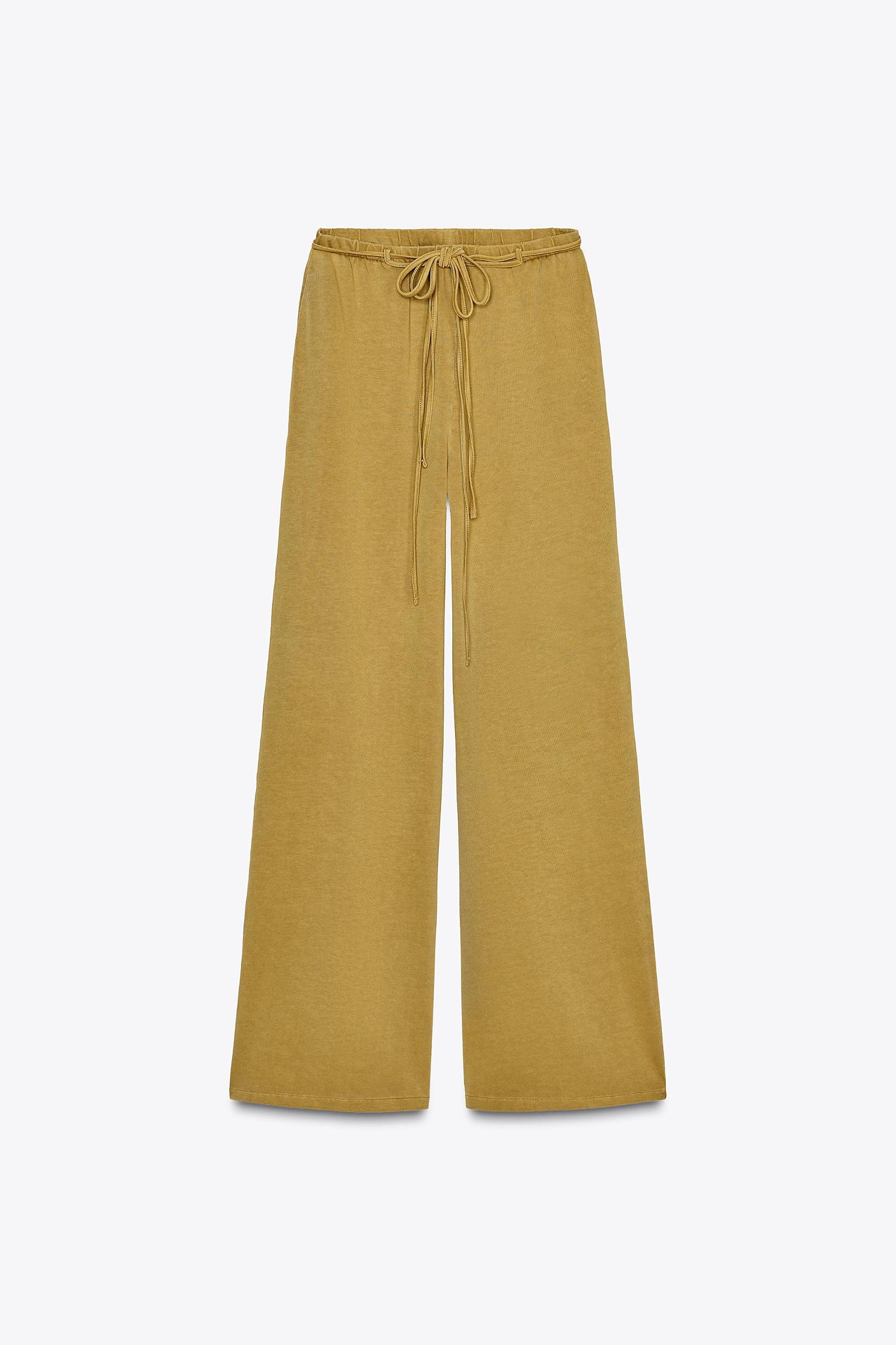 WASHED HEAVY COTTON PANTS Product Image