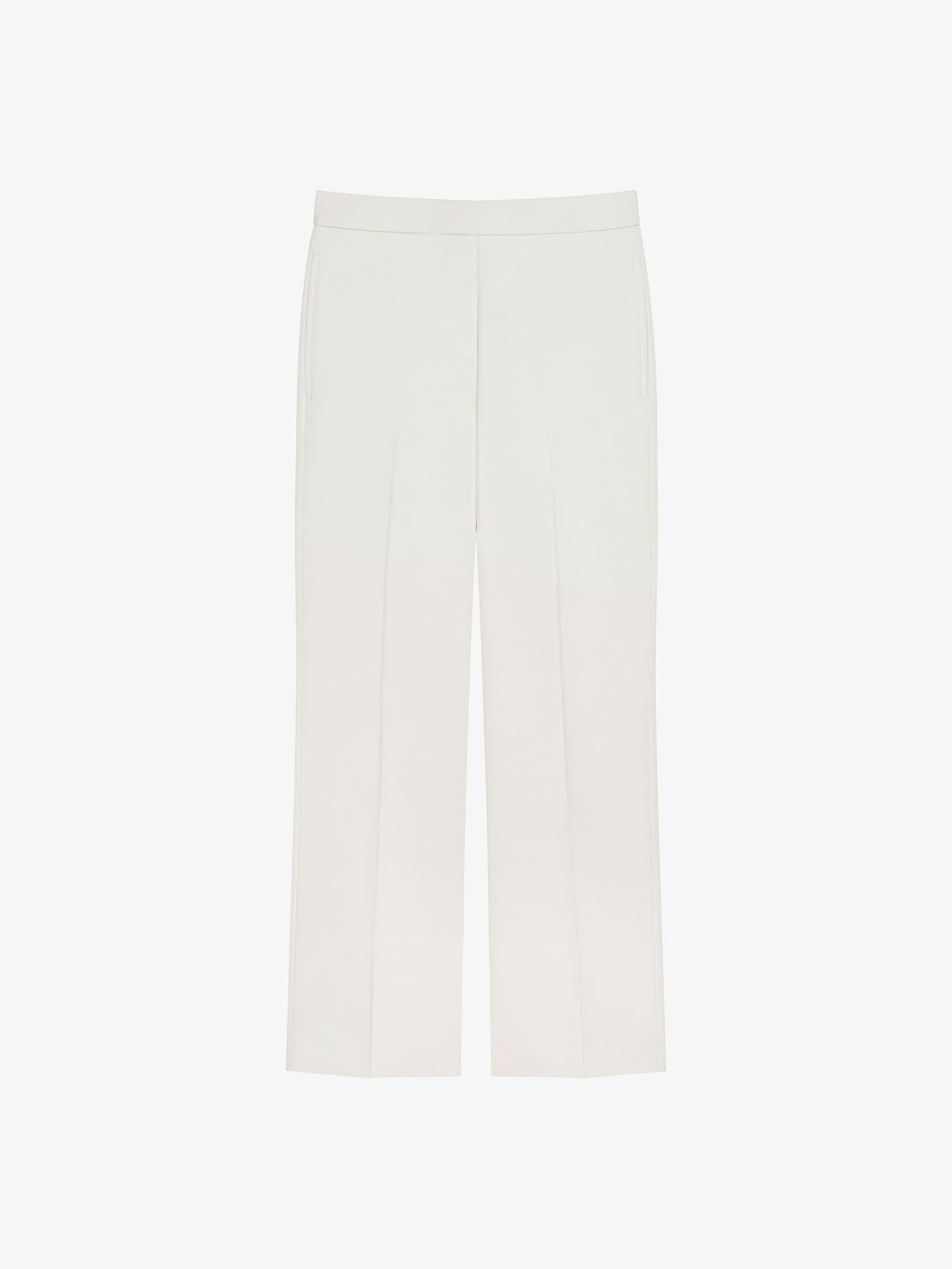 Cropped fit tailored pants in cotton Product Image