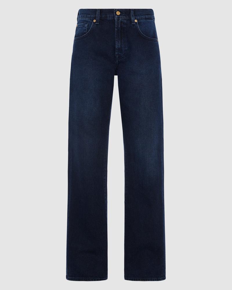 Crinkled Effect Jeans In Black Product Image