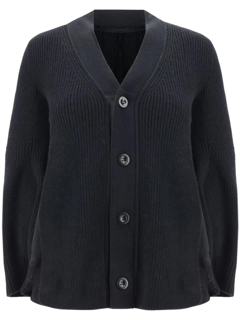 SACAI Cardigan In Black Product Image