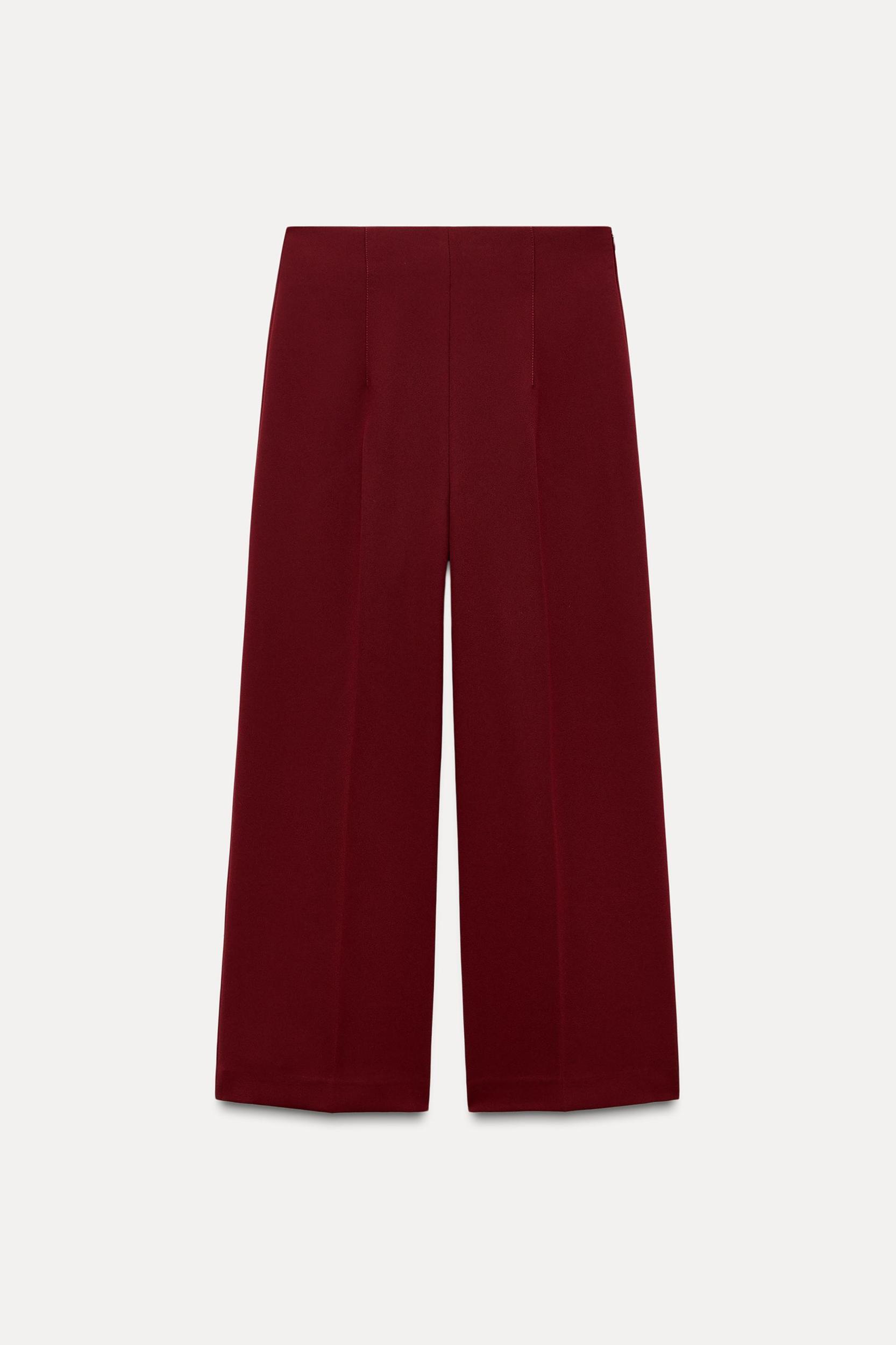 RIBBED WIDE LEG PANTS Product Image