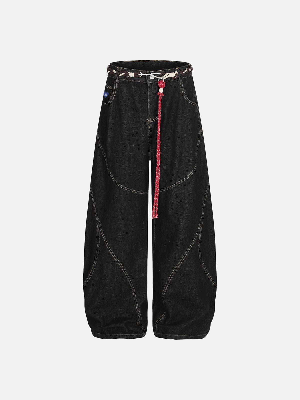 Aelfric Eden Rope Washed Baggy Barrel Jeans Product Image