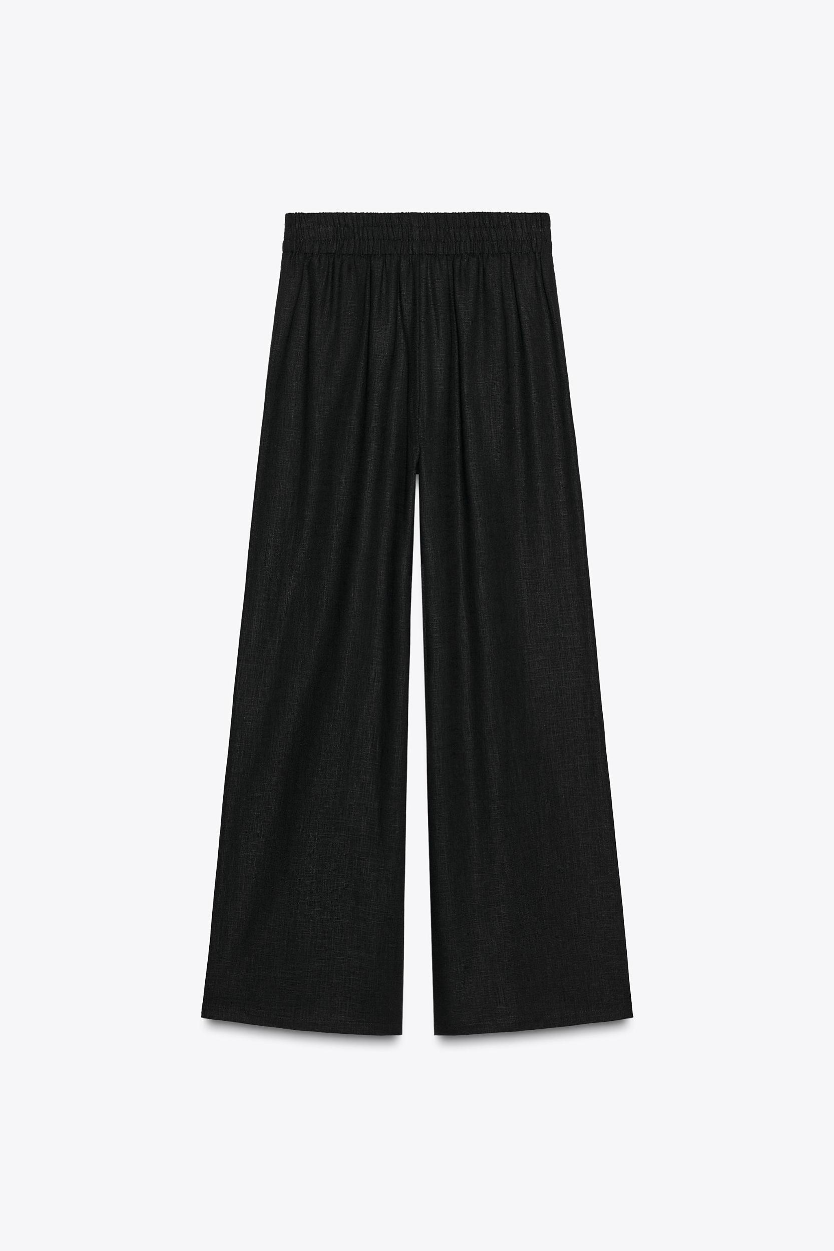 WIDE LINEN PANTS Product Image