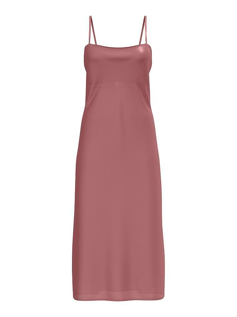 Luxe Satin Long Slip Dress Product Image