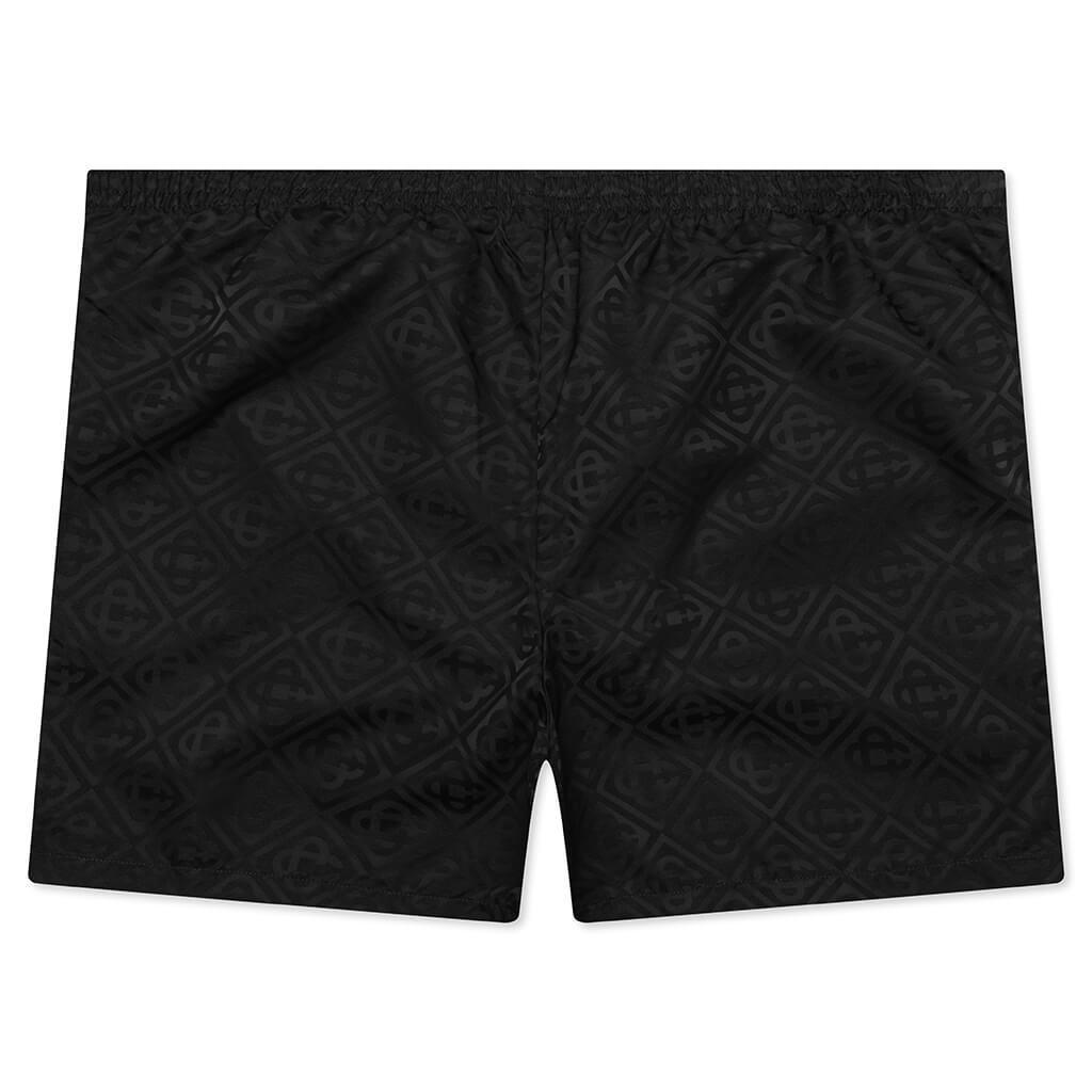 Printed Swim Shorts - Black Male Product Image