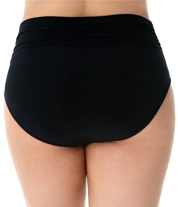 Magicsuit Plus Size Jersey Control Fit Shirred Brief Swim Bottom Product Image
