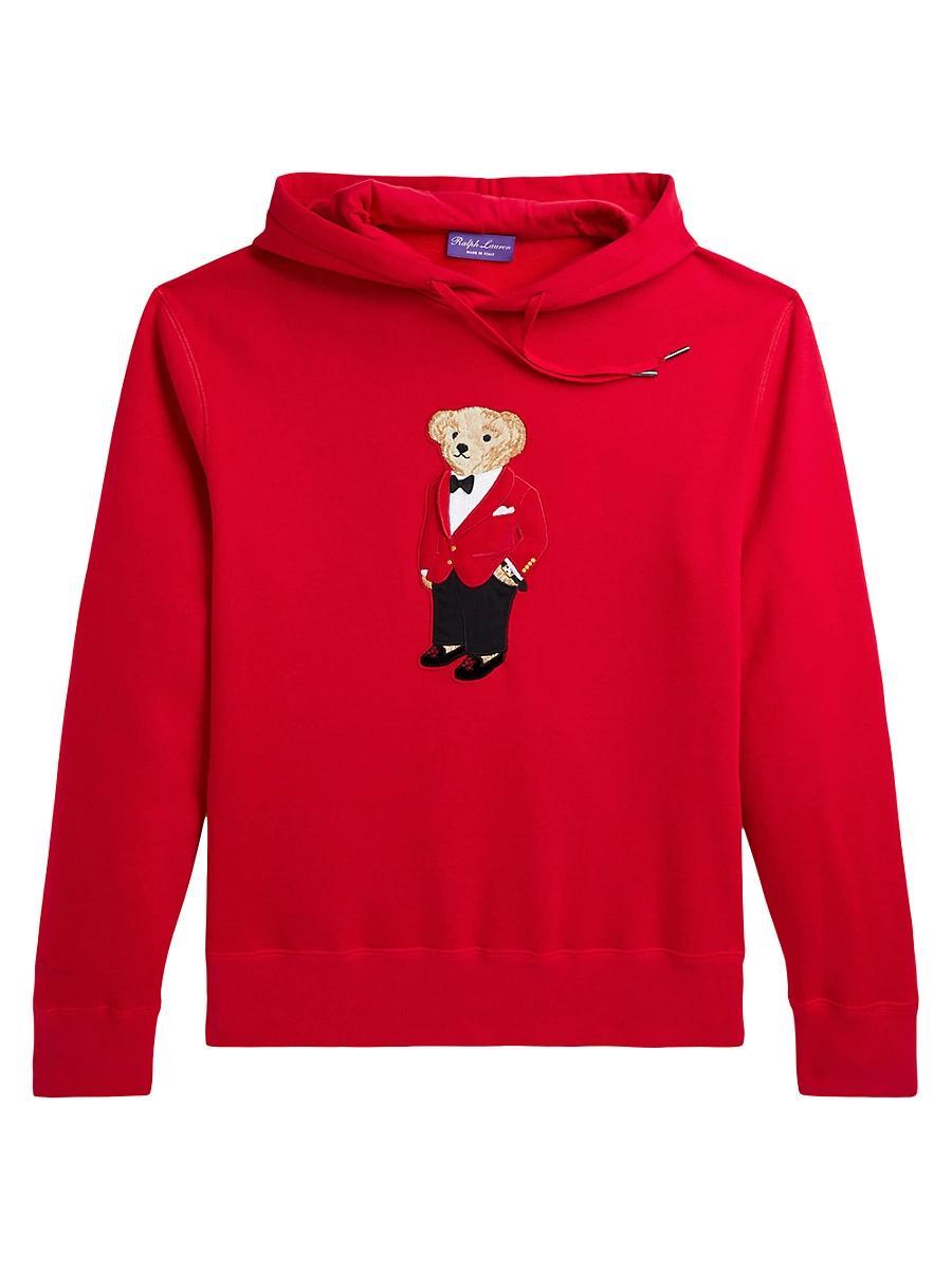 Mens Lunar New Year Polo Bear Hoodie Product Image