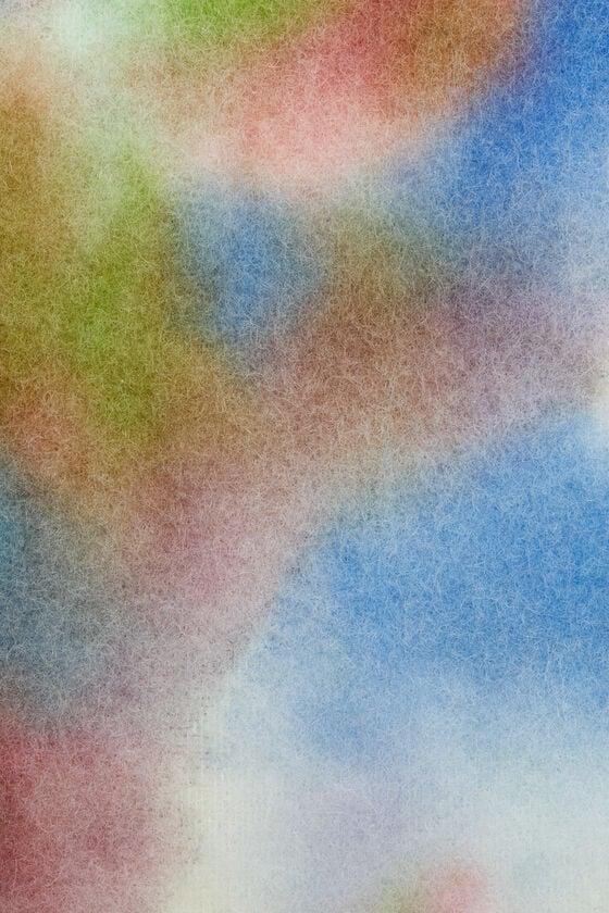 Tie-dye alpaca wool scarf Product Image