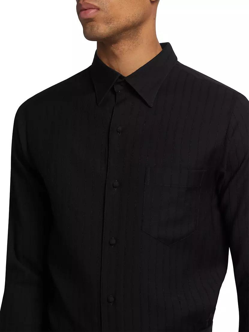 Classic Tonal Pinstripe Shirt Product Image