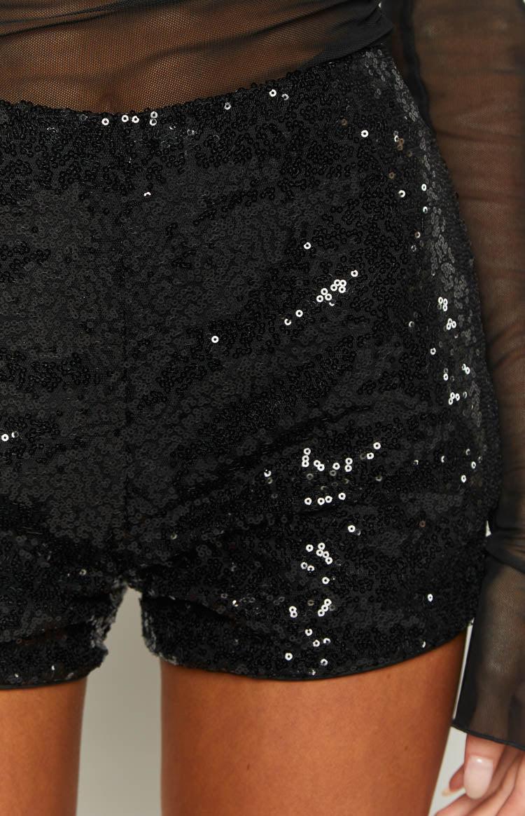 Rev Black Sequin Hot Pants Girls Product Image