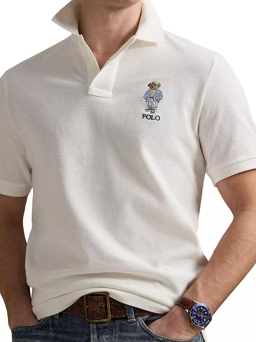 Classic-Fit Polo Bear Mesh Polo Shirt Product Image