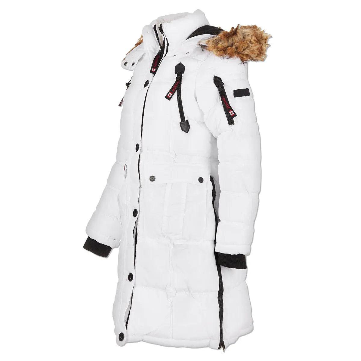 Canada Weather Gear Women's Long Puffer with Sherpa Lined Hood Product Image