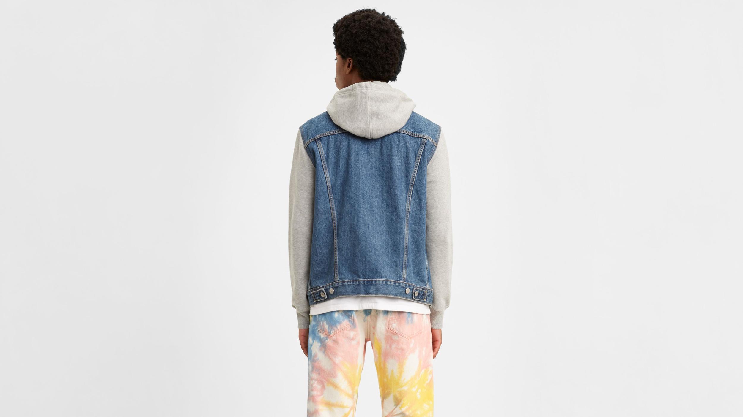 Hybrid Hooded Trucker Jacket Product Image