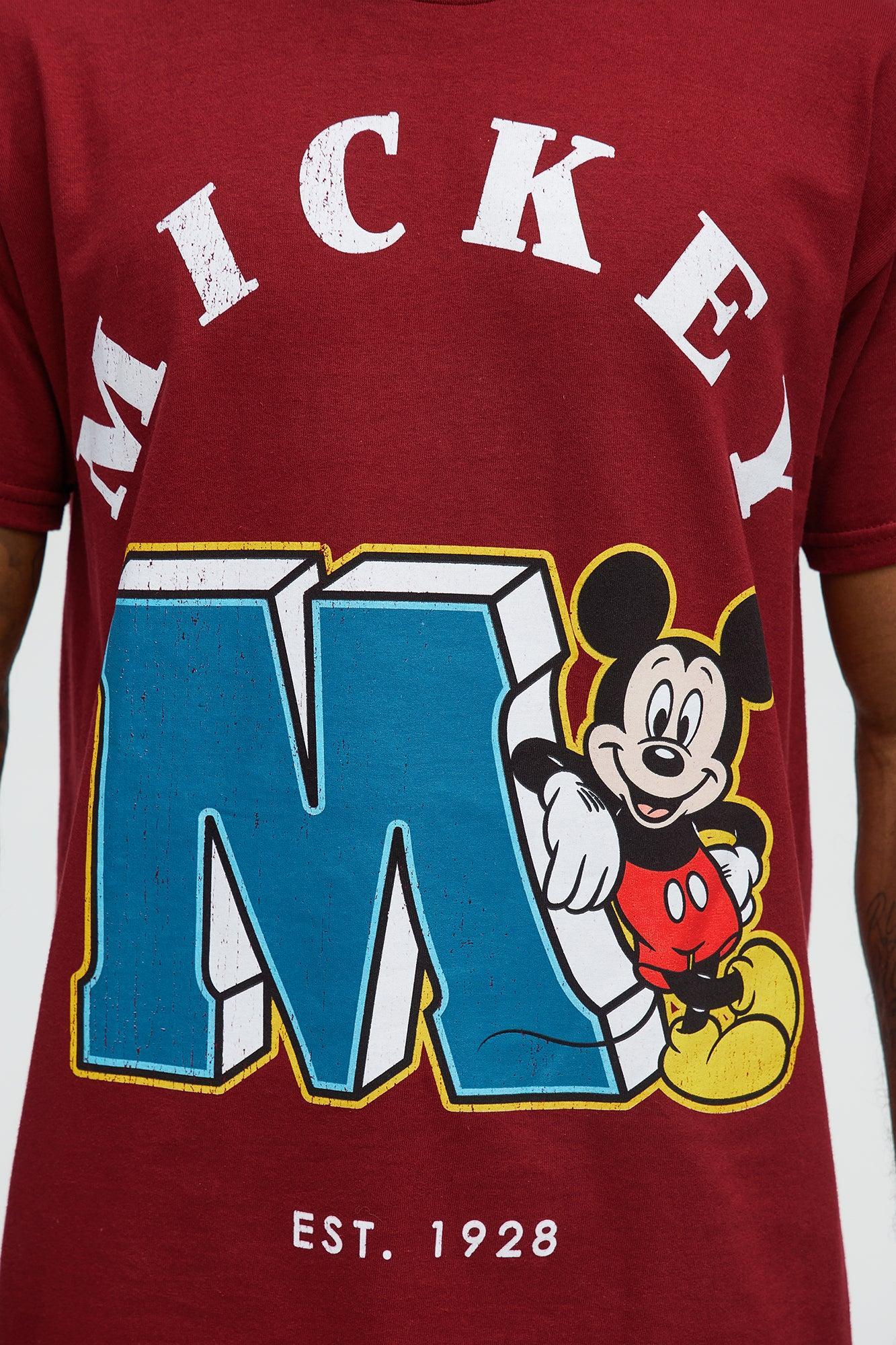 Disney Mickey Est. 1928 Short Sleeve Tee - Red Product Image
