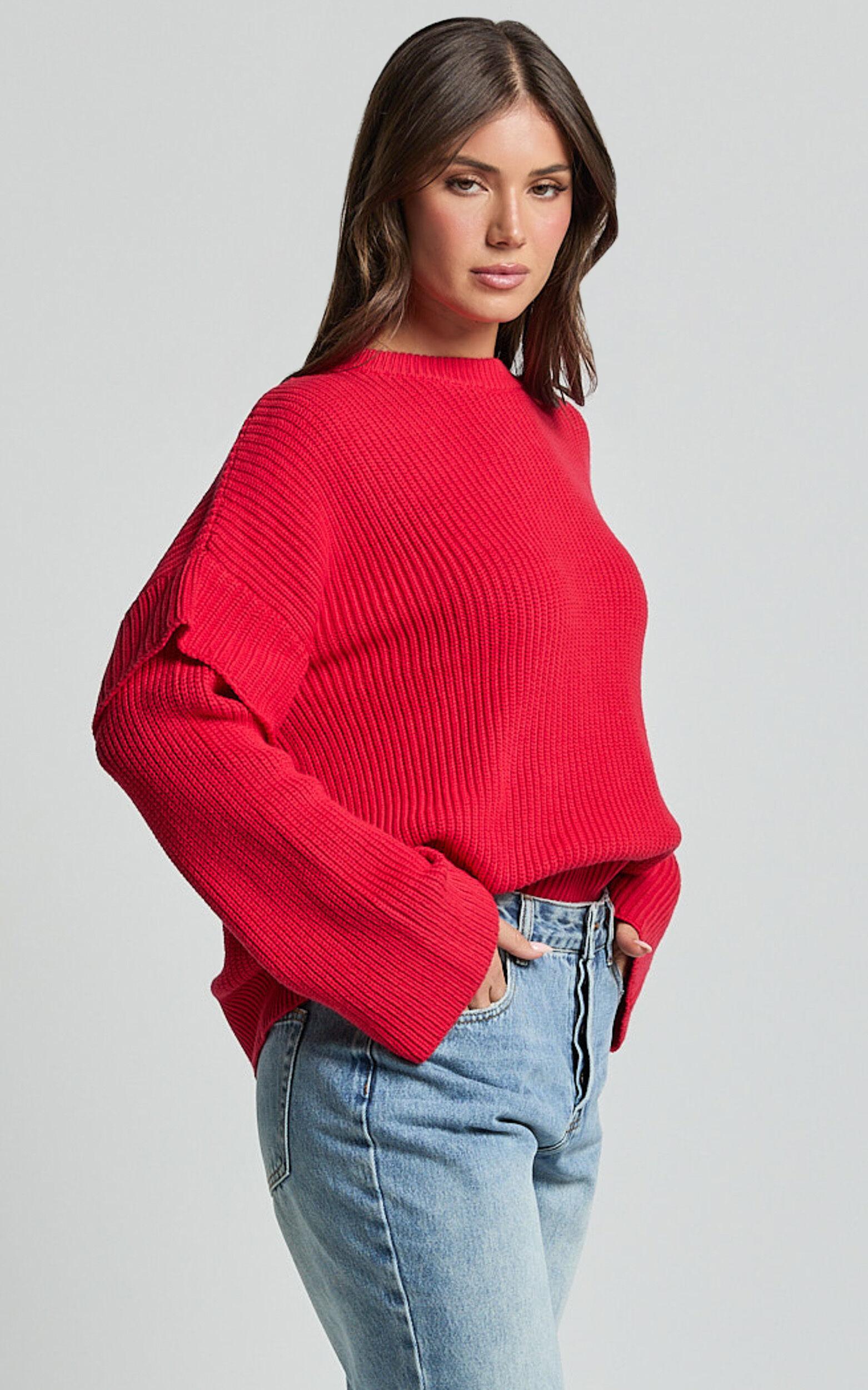 SNDYS The Label - Marabella Knit Jumper in Cherry Product Image