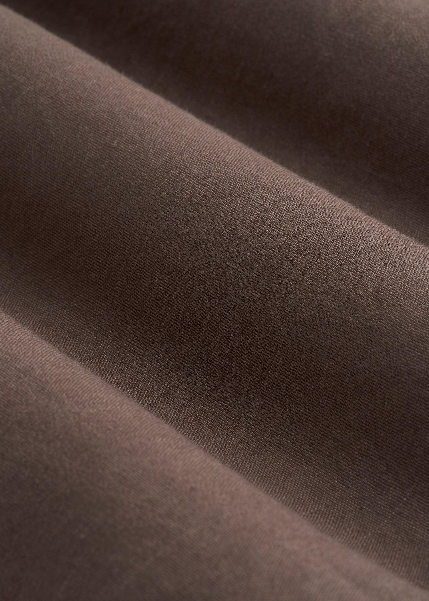 Garment Dyed Linen Casual Pants for Tall Men in Washed Brown Product Image