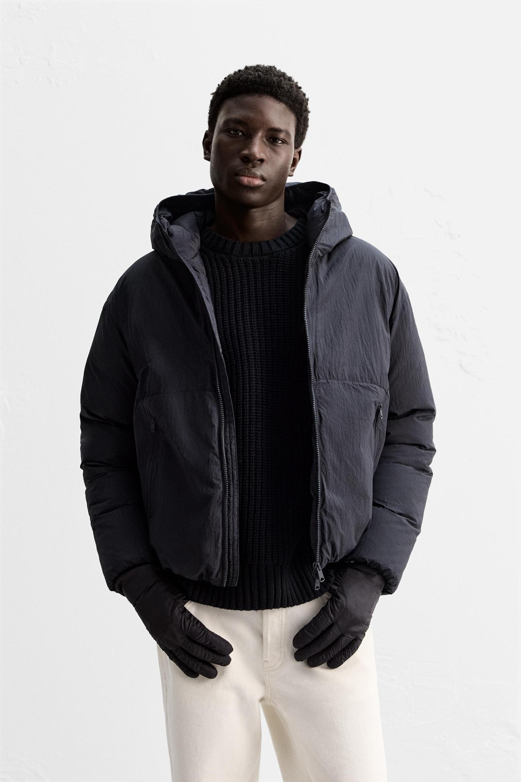 HOODED 100% FEATHER DOWN JACKET Product Image