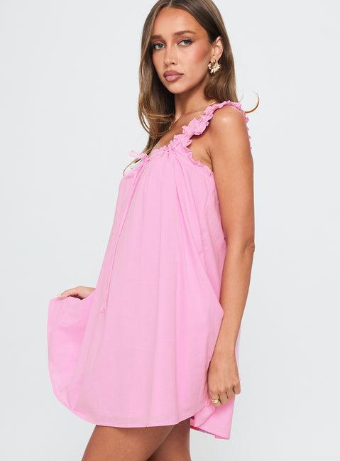 Swing Mini Dress Pink Product Image