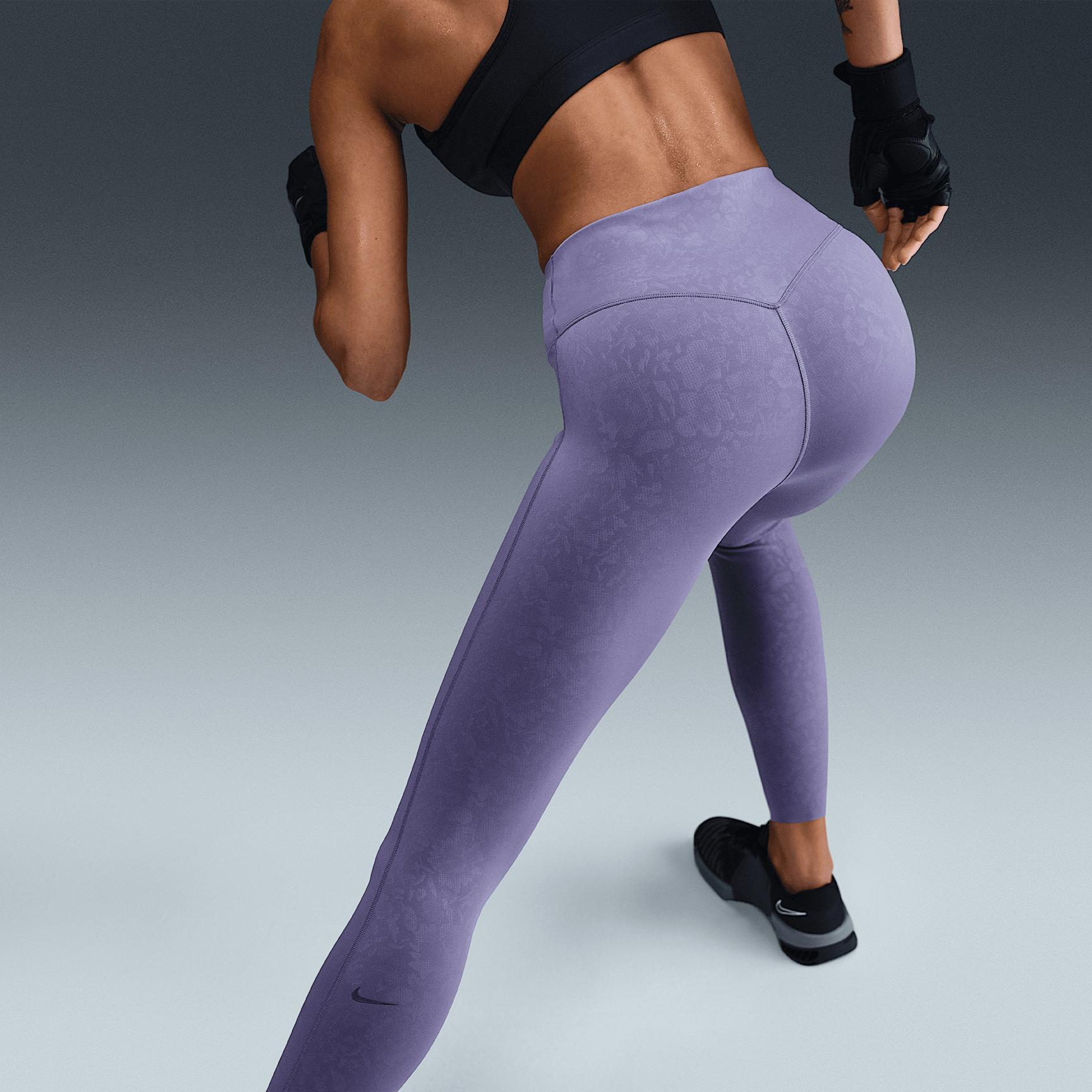 Nike Universa Women's High-Waisted 7/8 Floral Leggings with No Front Seam Product Image