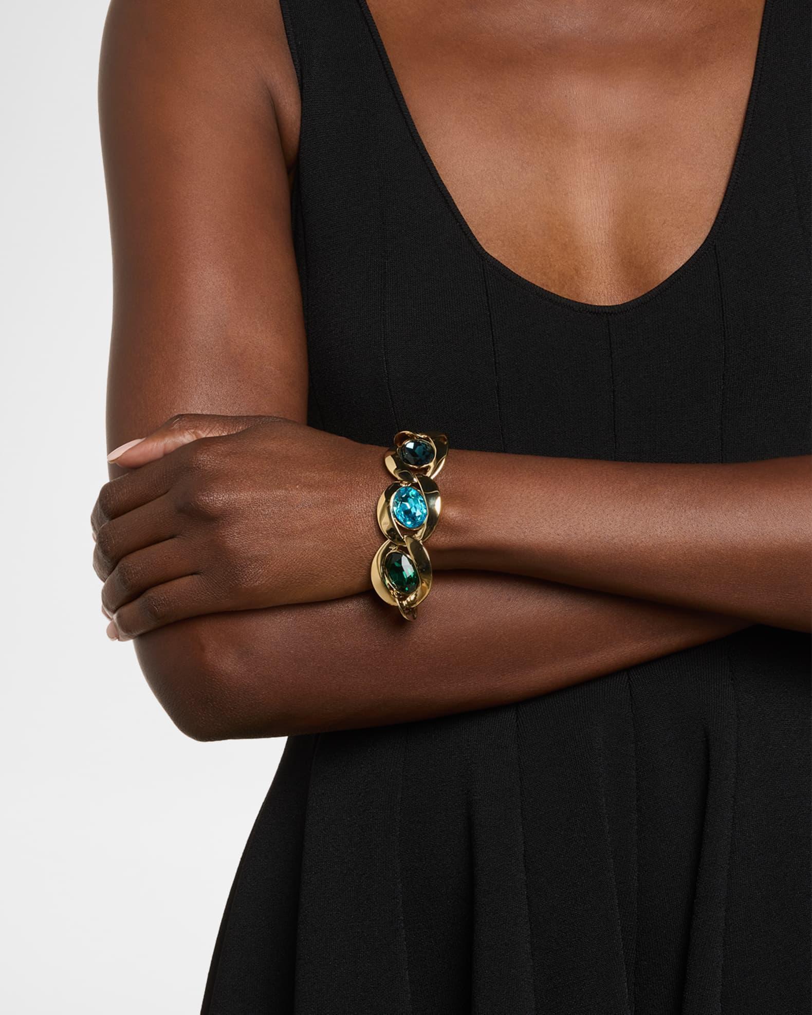 Framed Oval Crystal Bracelet Product Image
