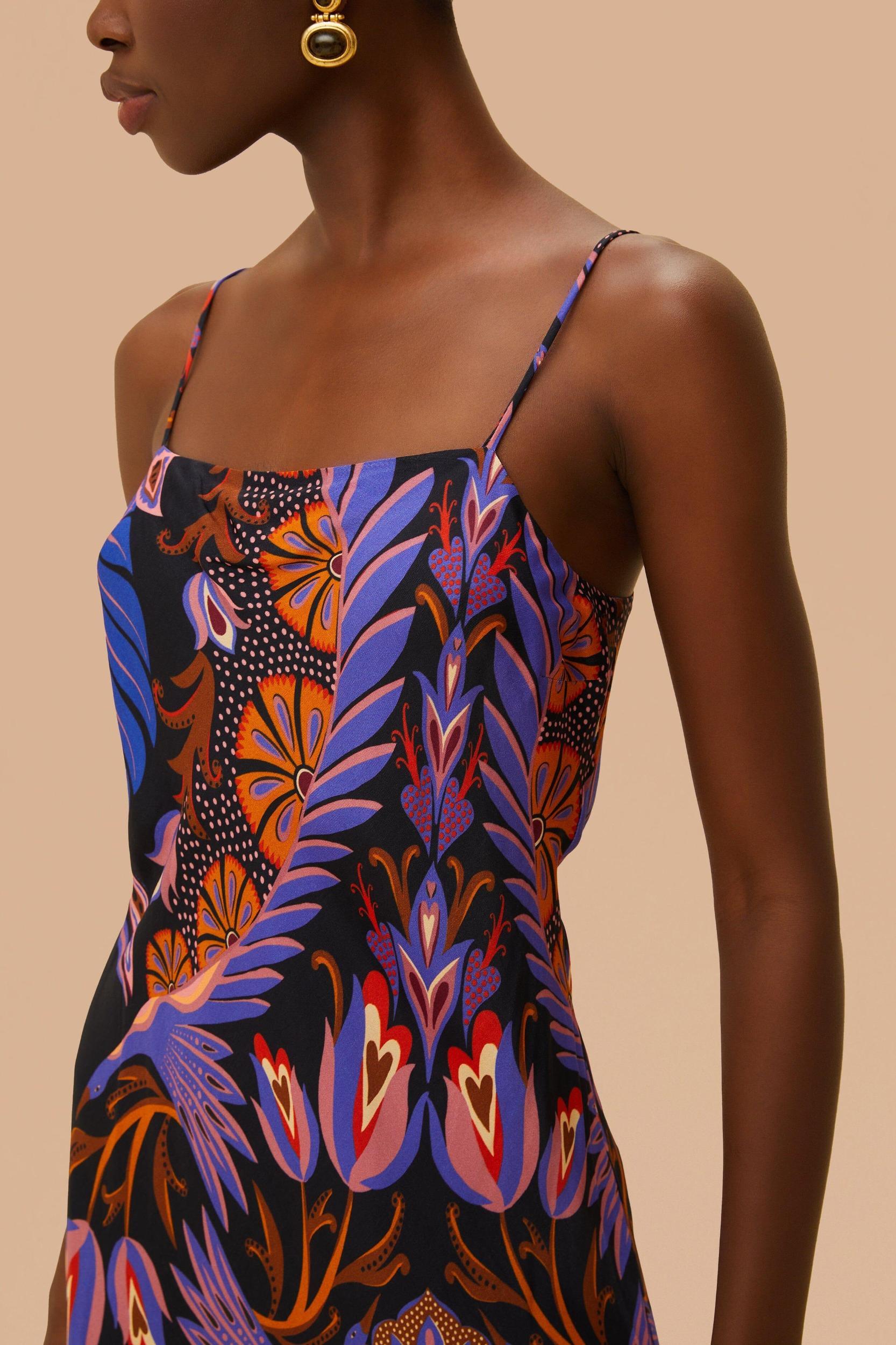Heart Forest Black Sleveless Mini Dress, HEART FOREST BLACK / XXS Product Image