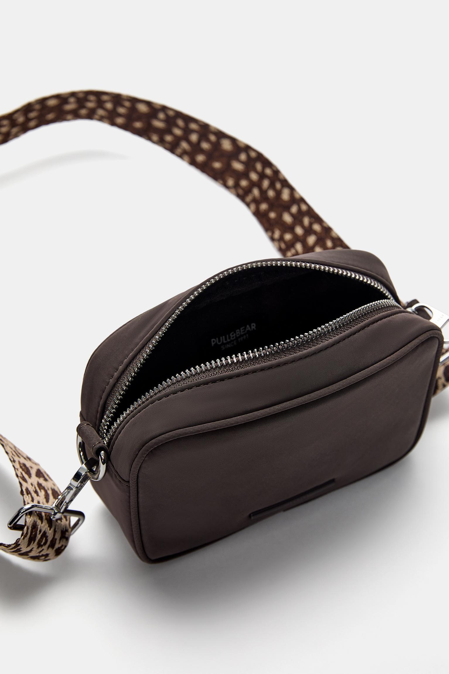 Leopard print crossbody bag with strap Product Image