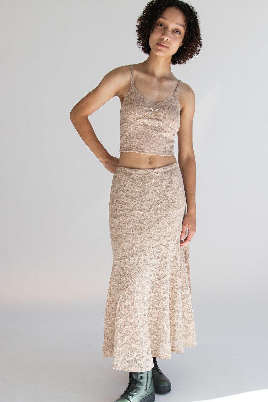 Lace Maxi Skirt Product Image