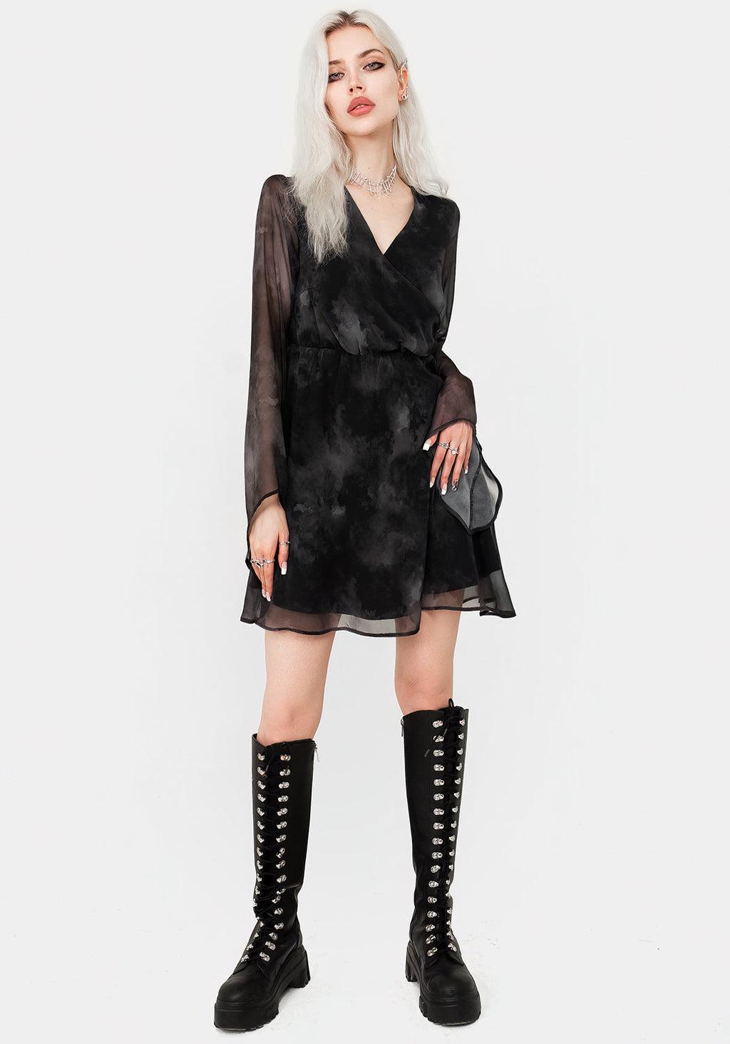 Tempest Flared Sleeve Mini Dress Product Image